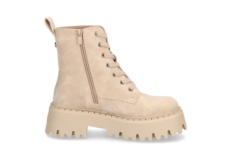 Buffalo Buffalo Damen Schnürboot Aspen Lace Up Mid beige Schnürboots, Beige, – Produktbild 4 von 4