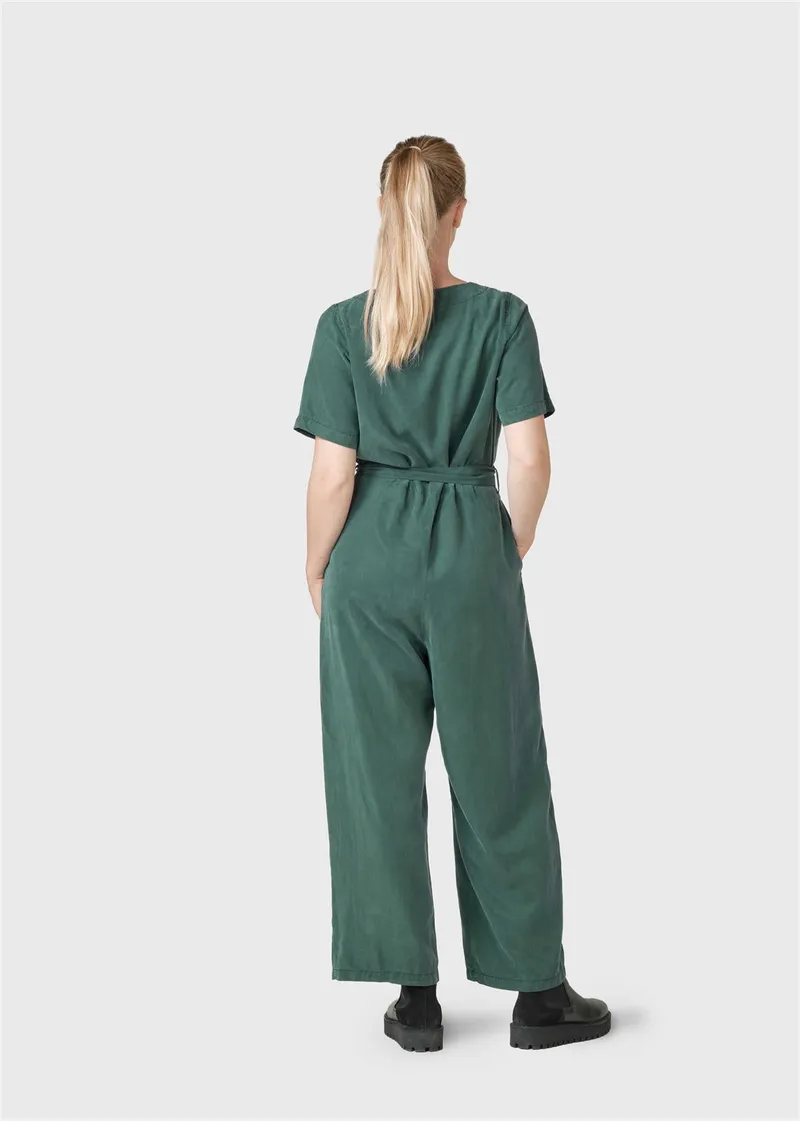 Klitmøller Klitmøller Damen vegan Jumpsuit Marna Moosgrün, Grün, – Produktbild 1 von 2