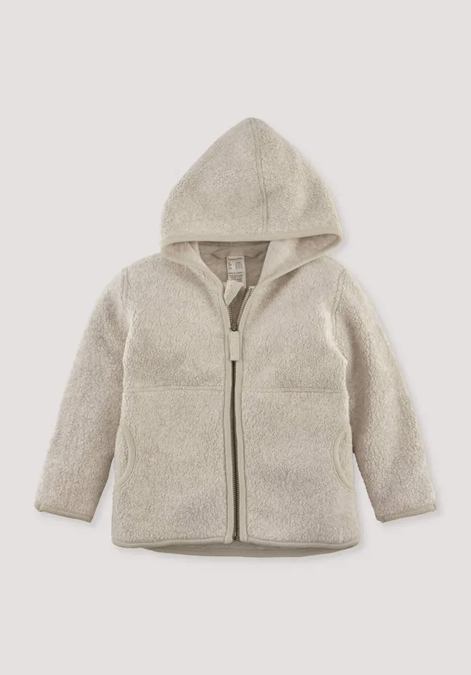 hessnatur hessnatur Fleecejacke aus reiner Bio-Baumwolle (1-St), Lila, – Produktbild 1 von 2