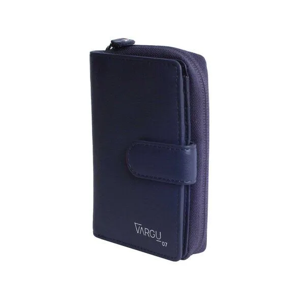 Vargu Vargu Echtleder Geldbörse MASIN 1-A mono, Purple, – Produktbild 2 von 4
