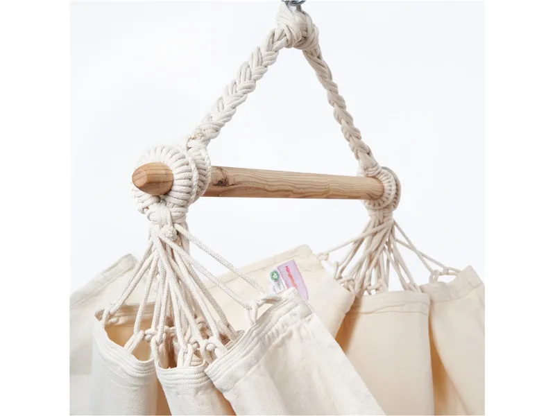 HängemattenGlück HängemattenGlück Anjo Kinderhängesitz 80 x 120 cm Tuchfläche, Natur, – Produktbild 2 von 2
