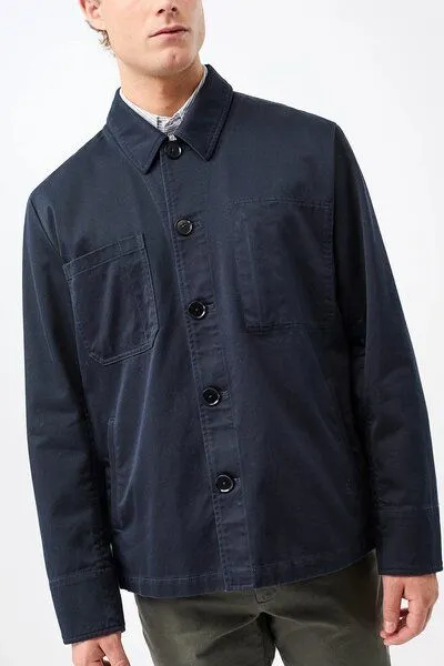 LangerChen LangerChen Workwear Jacke aus Bio-Baumwolle, Navy (blau), – Produktbild 4 von 4