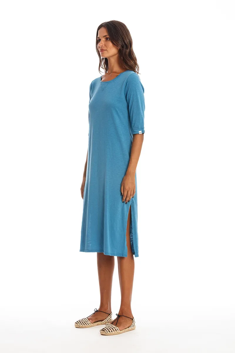 RAVENS VIEW IBIZA RAVENS VIEW IBIZA Damen vegan Kleid Mia Maui Blau, Blau, – Produktbild 2 von 2