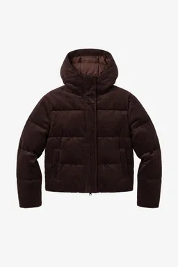 KnowledgeCotton Apparel KnowledgeCotton Apparel Damen vegan Daunenjacke Aus Cord Schokoladenbraun – Produktbild 1 von 1