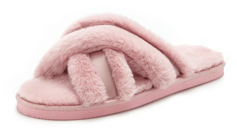 Vivance Dreams by Lascana Hausschuh, Rosé, – Produktbild 3 von 3