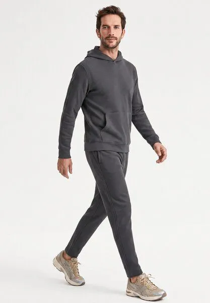 ORGANICATION ORGANICATION HECTORR | Waffel Hoodie aus Bio-Baumwolle & recyceltem Polyester, Grey, – Produktbild 3 von 5