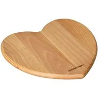 NATUREHOME NATUREHOME Schneidebrett Herz Buche 22,5x24x1,5cm – Produktbild 1 von 1