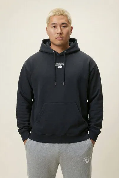 THE FACE OF ELEMENTS The Face of Elements Essential - Regular Fit Hoodie aus 100% Bio-Baumwolle, Black (schwarz), – Produktbild 3 von 3