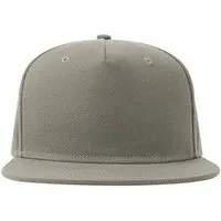 Atlantis Headwear Atlantis Headwear Atlantis recycelte Flat-Cap mit Kunststoffverschluss, Grau, – Produktbild 1 von 1