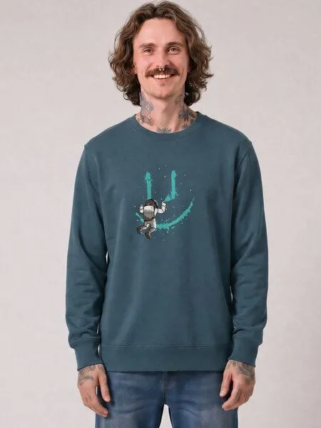 watapparel watapparel Sweatshirt Unisex Graffiti Astronaut, Stargazer, – Produktbild 2 von 2