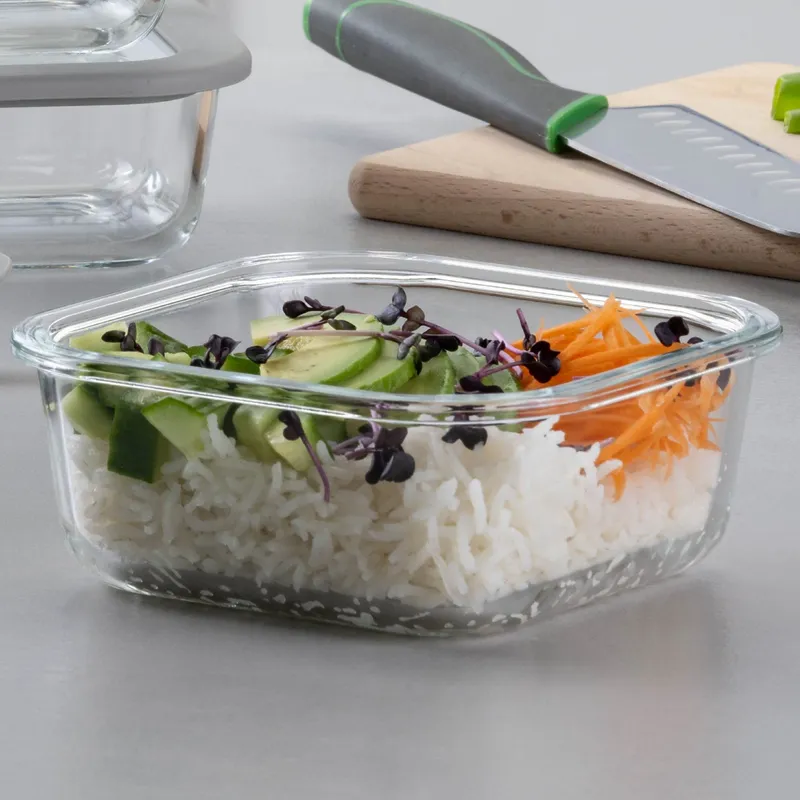 Chefkoch trifft Fackelmann Chefkoch trifft Fackelmann Vorratsdose Glas, eckig, 320ml – Produktbild 2 von 2