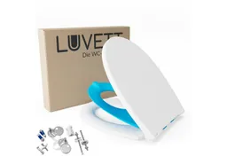 LUVETT Kinder-WC-Sitz C490 mit Kindersitz Softclose Magnetisch abnehmbar Duroplast O-Form (Komplett-Set, Kindersitz-Einlage), mit Original SoftClose® Absenkautomatik, Duroplast – Produktbild 1 von 1