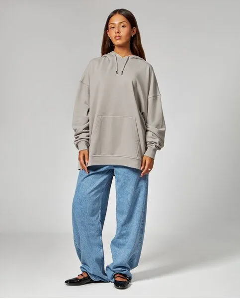 noemvri fashion label noemvri fashion label oversized Hoodie, Grey, – Produktbild 1 von 4