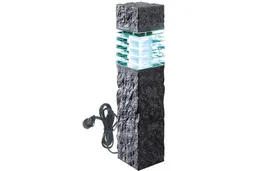 woodstore24 Wege-/Ambiente-Leuchte RANA, Granitoptik schwarz, 405 (H) x 105 (B) x 105 (T) mm, 3 Watt – Produktbild 1 von 1