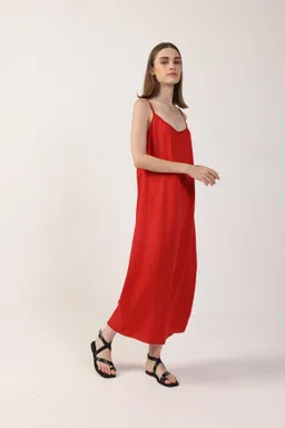 Neu Nomads Neu Nomads Damen vegan Kleid Gitta Slip Rot – Produktbild 1 von 1