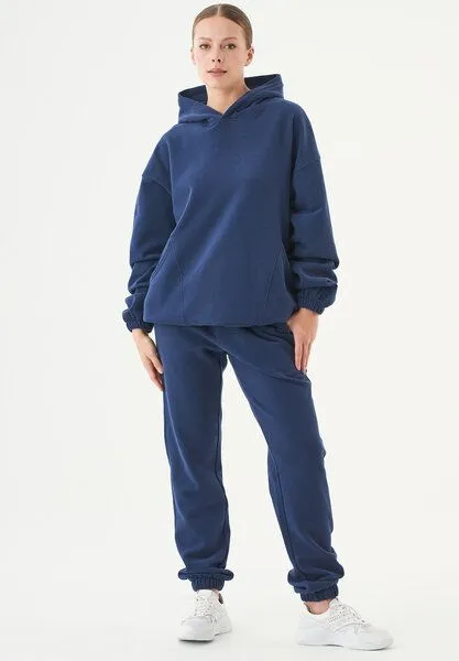 ORGANICATION ORGANICATION ESSENTIALS-HANDE- Soft Touch Oversize Hoodie aus Bio-Baumwolle, Navy, – Produktbild 2 von 4