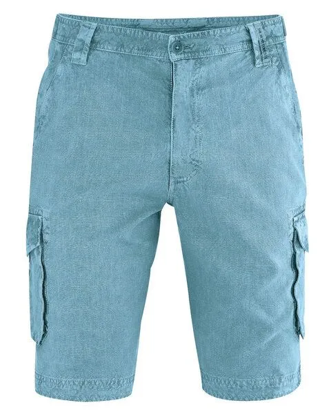 HempAge HempAge Cargoshorts Herren Hanf/Biobaumwolle, Wave(blau), – Produktbild 1 von 4