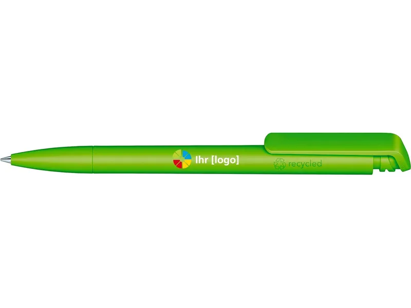 Senator Senator Kugelschreiber "Trento Matt Recycled" inkl. 4-farbigem Aufdruck, Hellgrün, – Produktbild 1 von 1