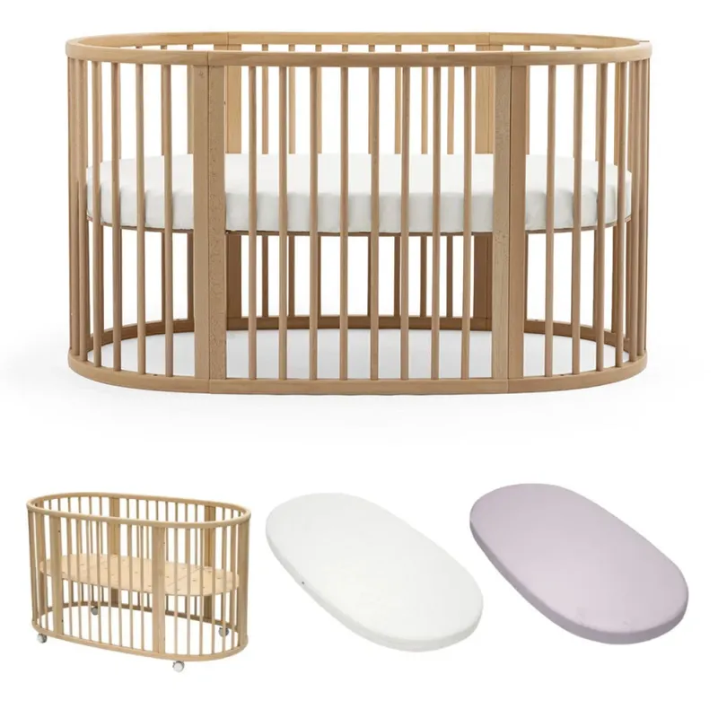 Stokke Stokke Sleepi Betten-Set mit Matratze und Spannbettlaken - Natural - Lavender, Natural - lavender, – Produktbild 1 von 1