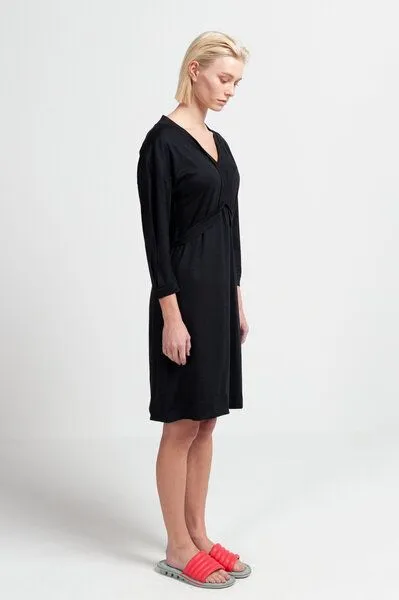 SHIPSHEIP SHIPSHEIP LAILA - Damen Kleid aus Bio-Woll Mix, Schwarz, – Produktbild 2 von 4