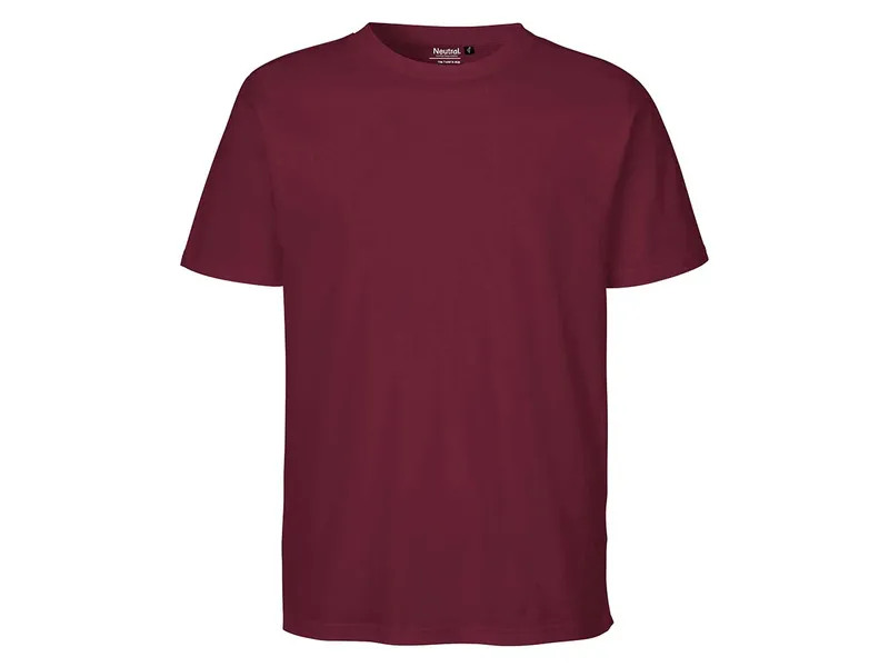 Neutral Neutral Bio-Unisex-T-Shirt mit Rundhalsausschnitt, bordeaux, Gr. S – Produktbild 1 von 1
