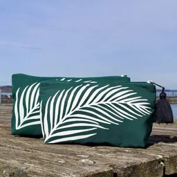 Schönes aus Indochina Schönes aus Indochina 2er-Set Kosmetiktaschen aus Upcycling-Baumwollstoffen – Produktbild 1 von 1