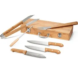 hi!dea™ hi!dea™ KABSA. Grillbesteck-Set in Bambusbox – Produktbild 1 von 1