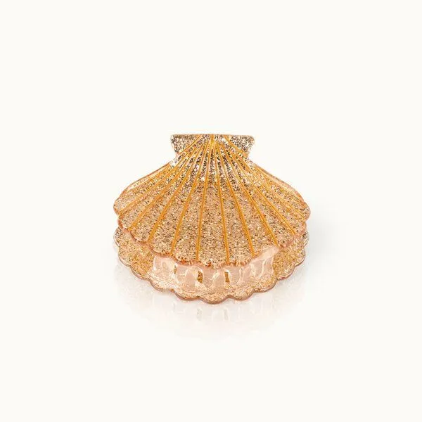 by Vivi. by Vivi. Haarklammer Muschelform, Gold-glitter, – Produktbild 1 von 4