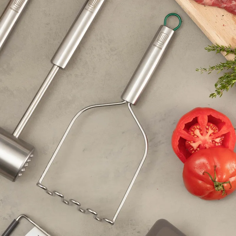 Chefkoch trifft Fackelmann Chefkoch trifft Fackelmann Kartoffelstampfer München, 31cm, Edelstahl – Produktbild 2 von 3