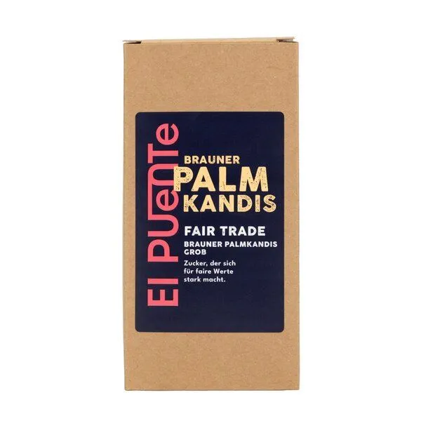 El Puente El Puente Brauner Palmkandis grob | Fair Trade | Vegan | Glutenfrei, Mehrfarbig, – Produktbild 1 von 3