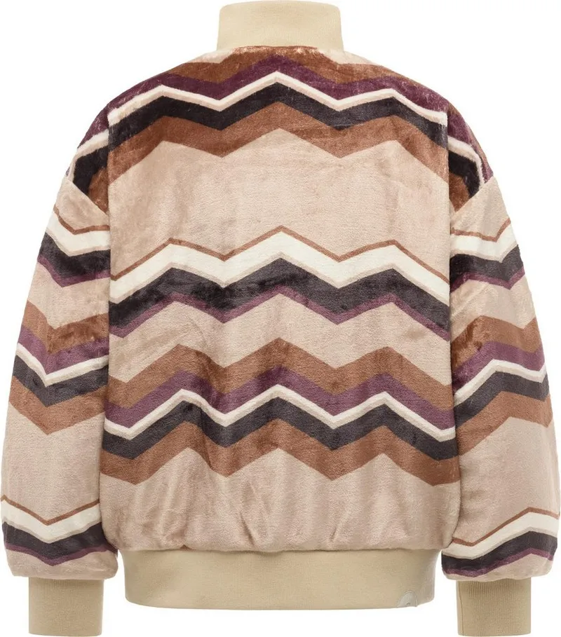 ragwear ragwear Outdoorjacke Tills Print Y Kuschelige Damen Jacke mit Allover-Print, Braun, – Produktbild 4 von 5