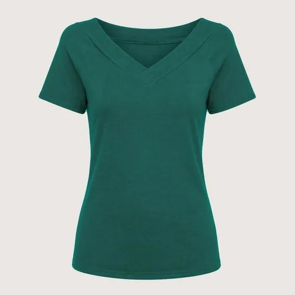 Frija Omina Frija Omina Bio T-Shirt Due, Smaragd (grün), – Produktbild 1 von 2