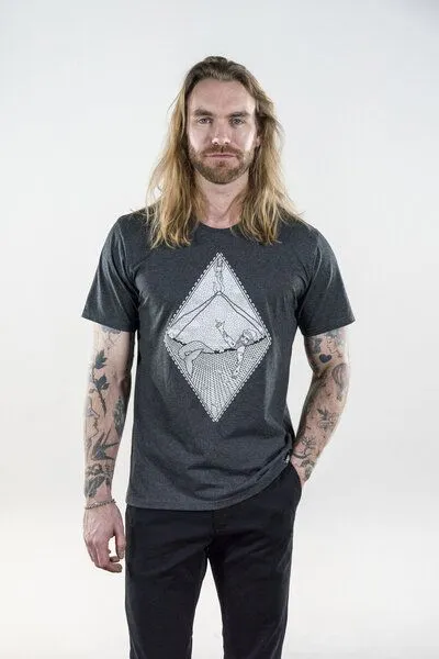 LAKOR LAKOR Bycatch | T-shirt Herren aus recycelten Materialien, Grau (dark grey melange), – Produktbild 1 von 2