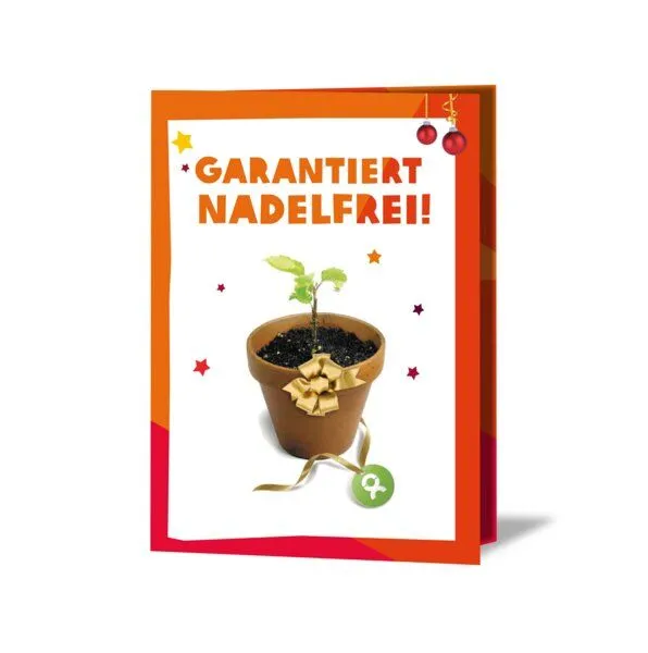 OxfamUnverpackt OxfamUnverpackt Spenden-Geschenk "25 junge Bäume" (Weihnachtskarte mit Magnet) – Produktbild 2 von 2