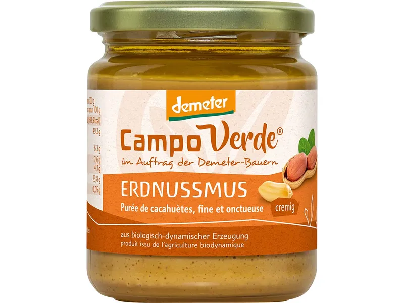 Campo Verde Campo Verde Bio Erdnussmus cremig, 250 g – Produktbild 1 von 2