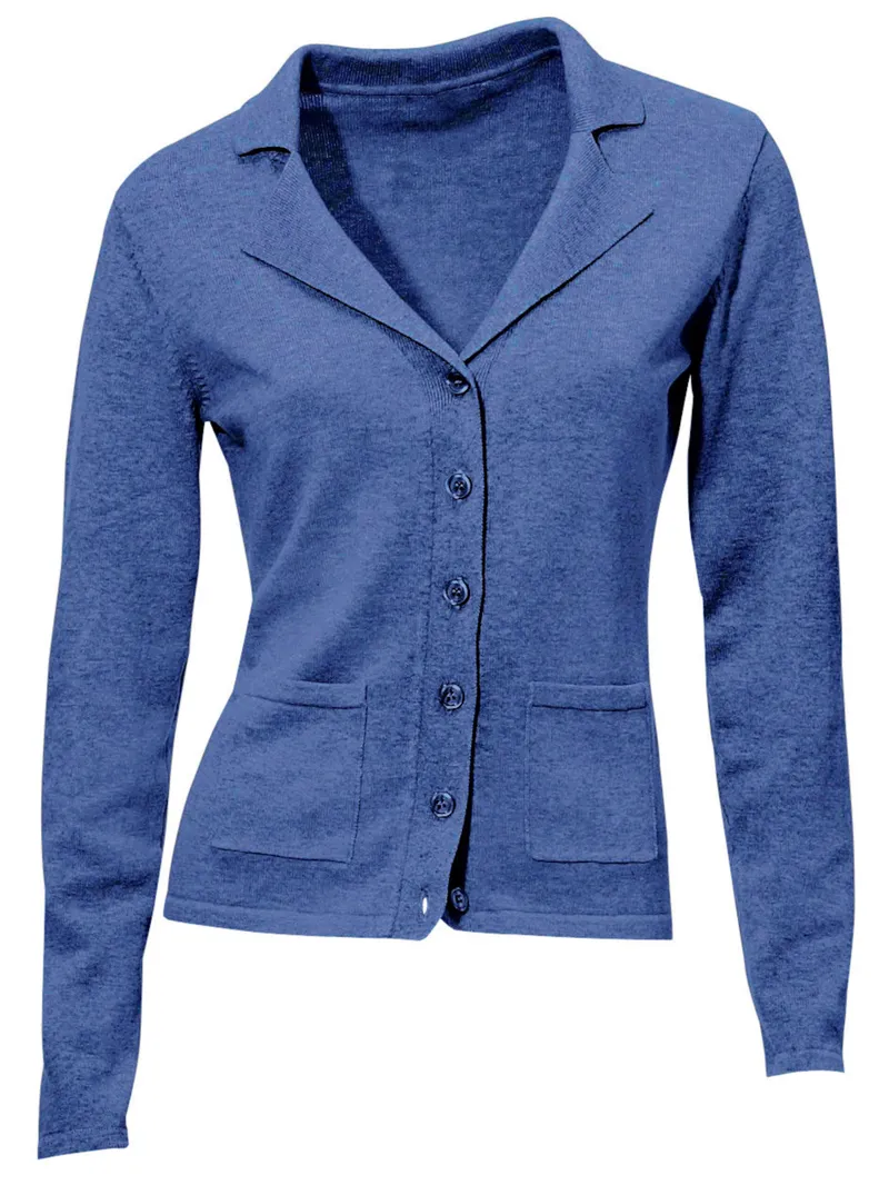 heine Feinstrickjacke royalblau, Royalblau, – Produktbild 2 von 2
