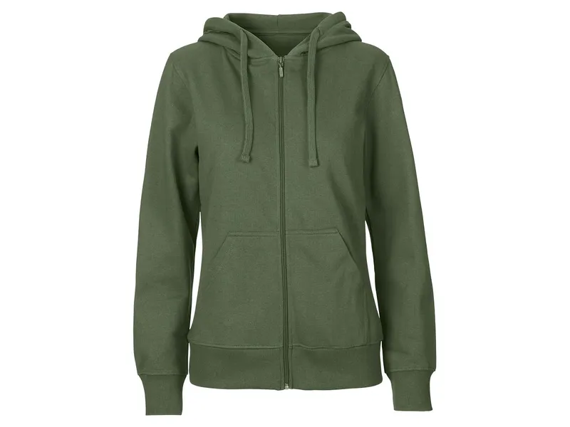 Neutral Neutral® Damen College Hoodie Zoodie Hoody Kapuzenjacke Sweatjacke Ladies only, Oliv, – Produktbild 1 von 4