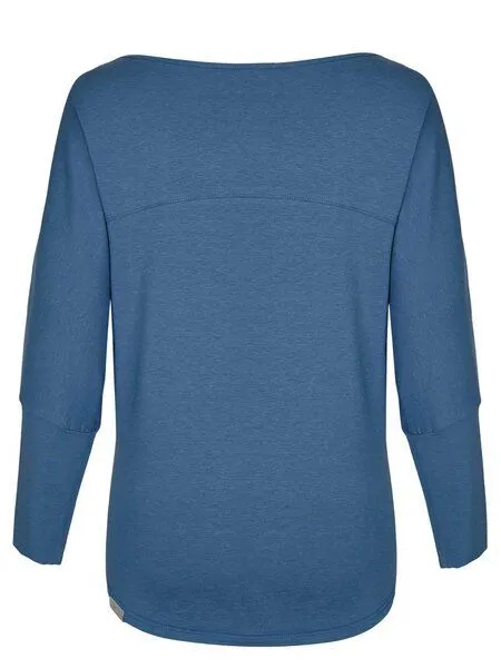 nice to meet me nice to meet me Cover Up – Longsleeve aus TENCEL Lyocell und Bio-Baumwolle, Blue moon, – Produktbild 2 von 3