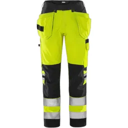 Fristads Hochsichtbare Arbeitshose Klasse 2 Damen Fristads 2671 GPLU – Produktbild 1 von 1