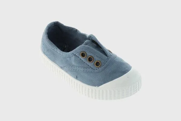 Victoria Victoria vegane Kinder-Schlüpfsneaker – Tintada de Lona, Azul (blau), – Produktbild 1 von 4