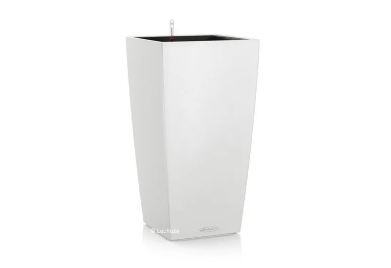 Lechuza® Lechuza® Pflanzkübel Pflanzgefäß Cubico Color 30 weiß (Komplettset), Weiß, – Produktbild 2 von 6