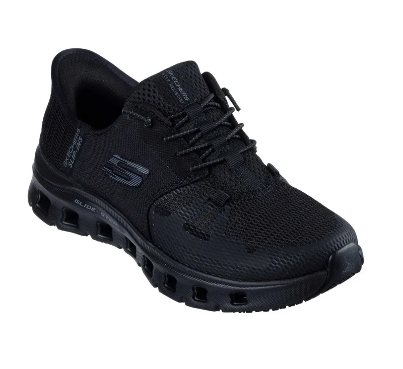 Skechers Skechers Arbeitsschuhe Damen leicht OB - Rutschfest - Wasserabweisender Arbeitsschuh Air-Cooled Memory Foam - Berufsschuhe nach EN ISO 20347:2022+A1:2024, Schwarz, – Produktbild 2 von 8