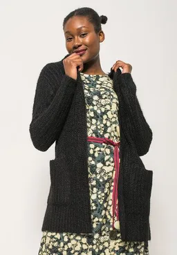 Alma & Lovis Alma & Lovis Strickjacke aus Suri-Alpaka-Woll-Mix | Suri Jacke – Produktbild 1 von 1