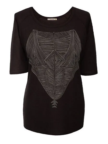 Woodlike Woodlike tribal Shirt - schwarz – Produktbild 1 von 3