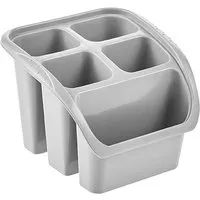 Keeeper keeeper Besteckabtropfer "Pino" mit Ablauflöchern, 16 x 16 x 12 cm, nordic grey – Produktbild 1 von 1