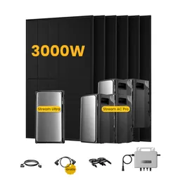 EcoFlow EcoFlow Stream Ultra, Solaranlage mit Speicher, mit 6 x 500W Bifazialen Solarmodulen, by Powerness - Stream Ultra + 4 x Stream AC Pro | 9600Wh / ohne Zubehör / Selbstabholung – Produktbild 1 von 1