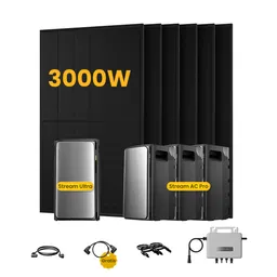 EcoFlow EcoFlow Stream Ultra, Solaranlage mit Speicher, mit 6 x 500W Bifazialen Solarmodulen, by Powerness - Stream Ultra + 3 x Stream AC Pro | 7680Wh / ohne Zubehör / Selbstabholung – Produktbild 1 von 1