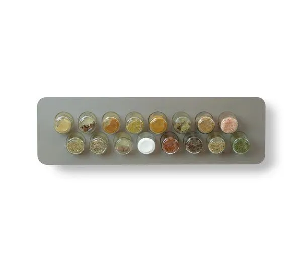 nest-gestaltung nest-gestaltung Gewürzregal habibi · mit 16 Gläsern, Grau, – Produktbild 3 von 3