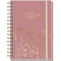 Häfft Häfft Wochenkalender Lieblings-Timer 2027, fine flowers rosé – Produktbild 1 von 1