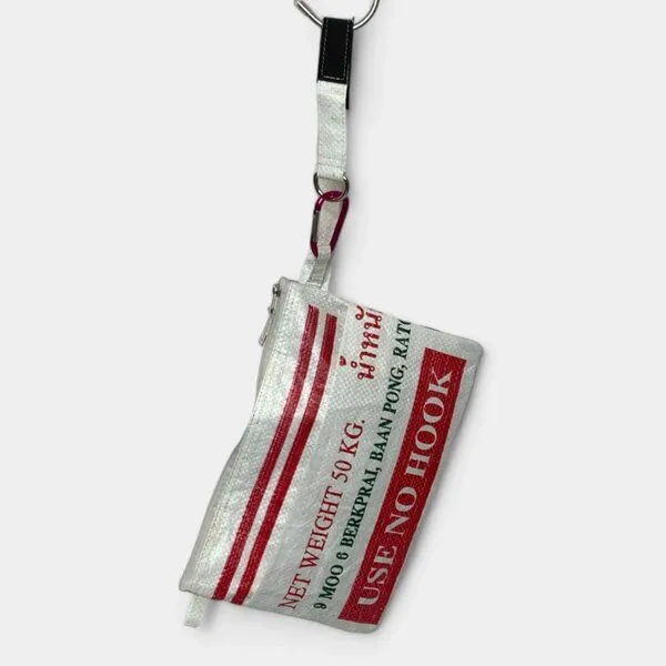 REFISHED fair fashion REFISHED fair fashion Tasche 'SOULMATE' - upcycelte Zuckersäcke, Soulmate #sugar weiß, – Produktbild 6 von 6